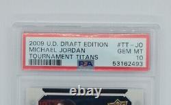 2009 UD Draft Edition Tournament Titans Michael Jordan #TT-JO, PSA 10