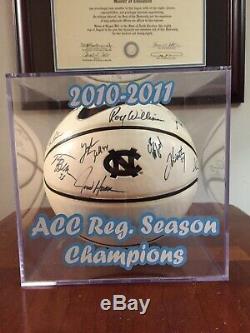 2010-2011 UNC North Carolina Tar Heels Team Signed Basketball