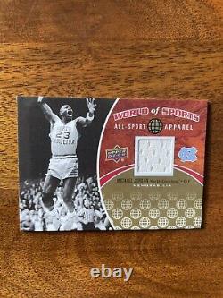 2010 Upper Deck Michael Jordan World of Sports Apparel Jersey Card UNC ASA-2