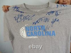 2011 2012 UNC basketball team signed T-shirt Harrison Barnes Bullock John Henson