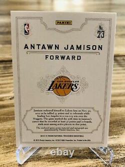 2012-13 Panini National Treasures Antawn Jamison Logoman Auto Rare Lakers UNC /3