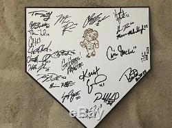 2013 UNC Tar Heels Team Signed Home Plate Colin Moran Mike Fox COA