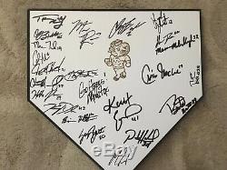 2013 UNC Tar Heels Team Signed Home Plate Colin Moran Mike Fox COA