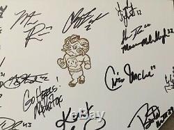 2013 UNC Tar Heels Team Signed Home Plate Colin Moran Mike Fox COA