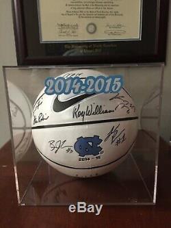 2014-2015 UNC North Carolina Tar Heels Team Signed Basketball