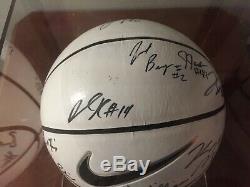 2014-2015 UNC North Carolina Tar Heels Team Signed Basketball