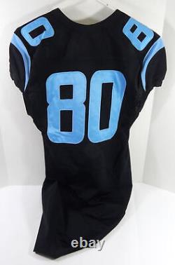 2014 North Carolina Tar Heels UNC #80 Game Used Black Jersey NP Rem 44 DP54773