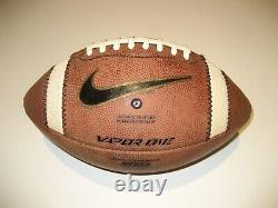 2014 North Carolina UNC Tar Heels GAME USED Nike Vapor One 1 Football University