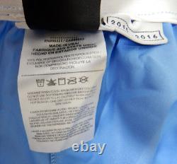 2015-16 North Carolina Tar Heels UNC Game Issued Blue Shorts Jordan 38 075