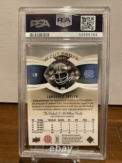 2015 Upper Deck Die Cut Lawrence Taylor Auto PSA 9 UNC Tar Heels New York Giant