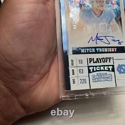 2017 Panini Contenders Mitch Trubisky Playoff Ticket Unc Rookie Auto /15