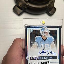 2017 Panini Contenders Mitch Trubisky Playoff Ticket Unc Rookie Auto /15