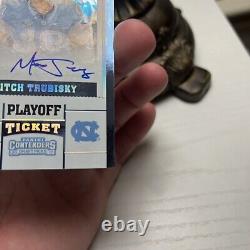 2017 Panini Contenders Mitch Trubisky Playoff Ticket Unc Rookie Auto /15