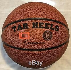 2018/19 North Carolina Tar Heels UNC Team Signed Logo Basketball Little White