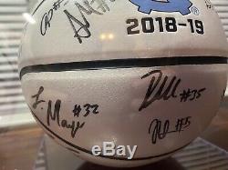 2018-2019 UNC North Carolina Tar Heels Team Signed Basketball