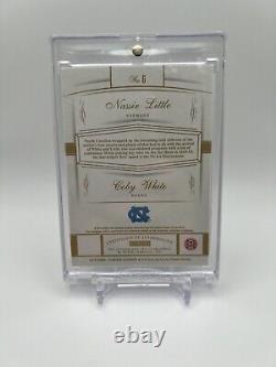 2019-20 Panini Flawless Coby White Nassir Little Gold Auto /10 UNC Tar Heels