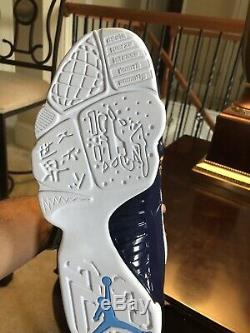 2019 Nike Air Jordan 9 Retro SZ 10 White Carolina Blue UNC Tarheels 302370-145