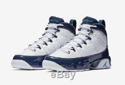 2019 Nike Air Jordan 9 Retro SZ 12 White Carolina Blue UNC Tarheels 302370-145