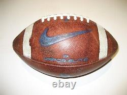 2019 North Carolina UNC Tar Heels GAME USED Nike Vapor Elite Football University