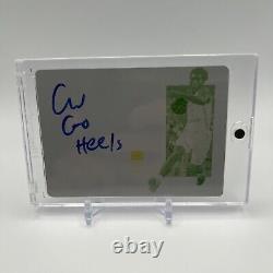2019 Panini Contenders Draft Coby White 1/1 Auto Printing Plate UNC Tar Heels RC