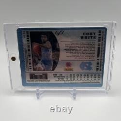 2019 Panini Contenders Draft Coby White 1/1 Auto Printing Plate UNC Tar Heels RC