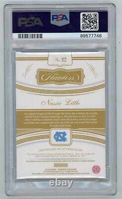 2019 Panini Flawless Collegiate Nassir Little RC RPA 1/1 PSA 8 UNC Tar Heels