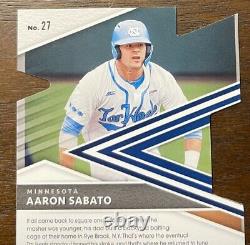 2020 Elite Extra Edition Aaron Sabato Auto RC Die-cut 1/1 Twins UNC Tarheels