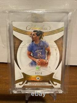 2020 Panini Flawless Cole Anthony Rookie Gold Diamond /10 UNC Tar Heels RC