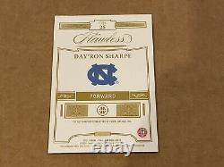 2021-22 Flawless Collegiate DAY'RON SHARPE Gold Rookie Auto 9/10 UNC BROOKLYN