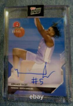 2021 Armando Bacot Bowman Next Topps Now Bold Auto #06/49 Live Hot Unc Tarheels