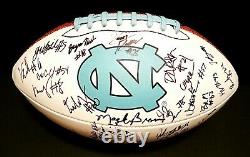 2021 NORTH CAROLINA TAR HEELS Team SIGNED Logo Football MACK BROWN UNC