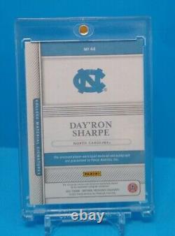 2021 National Treasures Day'ron Sharpe Auto Patch Emerald /5 UNC Tar Heels RPA
