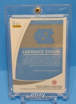 2021 Panini Immaculate Collegiate Lawrence Taylor GOLD Auto /10 UNC Tar Heels
