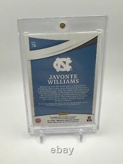 2021 Panini Immaculate Javonte Williams 1/1 Auto ACC Patch RC UNC Tar Heels
