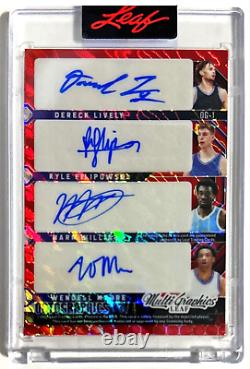 2022-23 Leaf MultiGraphics UNC vs. Duke OctoGraphics Auto #'d 3/4 Bacot Red Wave