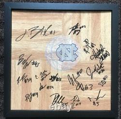 2022 North Carolina Tar Heels SIGNED + FRAMED 12X12 Floor UNC BASKETBALL