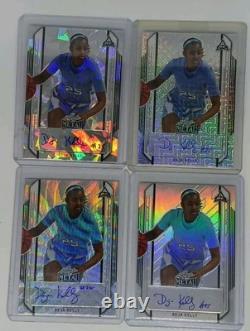 2022 leaf metal basketball auto deja kelly rc Card Lot UNC Tar Heels Oregon