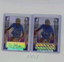 2022 leaf metal basketball auto deja kelly rc Card Lot UNC Tar Heels Oregon