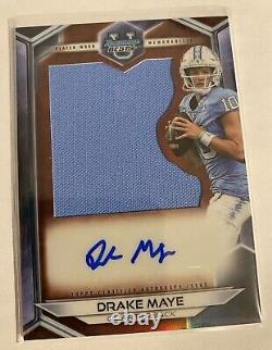 2023 Bowman U Best Drake Maye Relic Patch Auto UNC Tar Heels JRA-DM