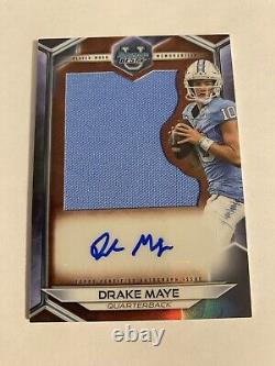 2023 Bowman U Best Drake Maye Relic Patch Auto UNC Tar Heels JRA-DM