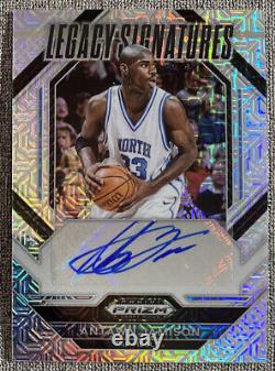 2023 Panini Prizm Draft Antawn Jamison Legacy Mojo Auto #25/25 UNC Tar Heels