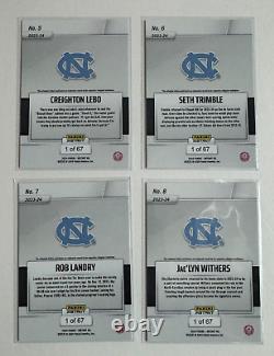 2024 Panini 2023 RJ DAVIS University of North Carolina UNC Tarheels Team Set