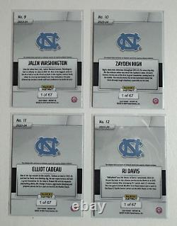 2024 Panini 2023 RJ DAVIS University of North Carolina UNC Tarheels Team Set