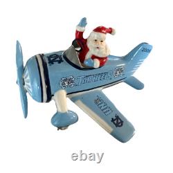 2 Danbury UNC Carolina Tar Heels Christmas Plane Train Ornament NCAA H02