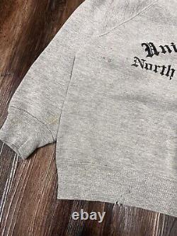 60s 70s UNC Carolina Tar Heels Old English Sweatshirt Size M