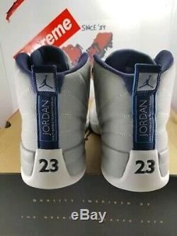 Air Jordan 12 Retro Grey University Blue 130690-007 sz 10.5 unc blue tar heels