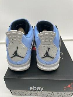 Air Jordan 4 University Blue UNC GS 408452-400 5.5Y AJ4 Nike Baby Tar Heels AJ