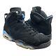 Air Jordan 6 Retro Tar Heels Unc Blue Black (384664-006) Men's Size 12 Preowned