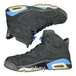 Air Jordan 6 Retro Tar Heels UNC Blue Black (384664-006) Men's Size 12 Preowned