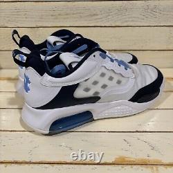 Air Jordan Max 200 White Sneakers UNC Tar Heels PE, CZ4947-144 Men's Size 10.5